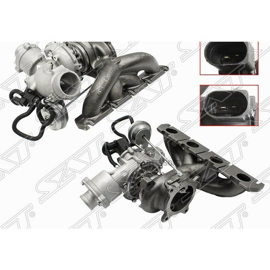 Турбина Audi A4 08-15 / A5 07-16 CADA, CAEA, CAEB, CDNB, CDNC, CDZA, CFKA, CPMA, CPMB от официального дистрибьютора, SAT, артикул ST06H145702S