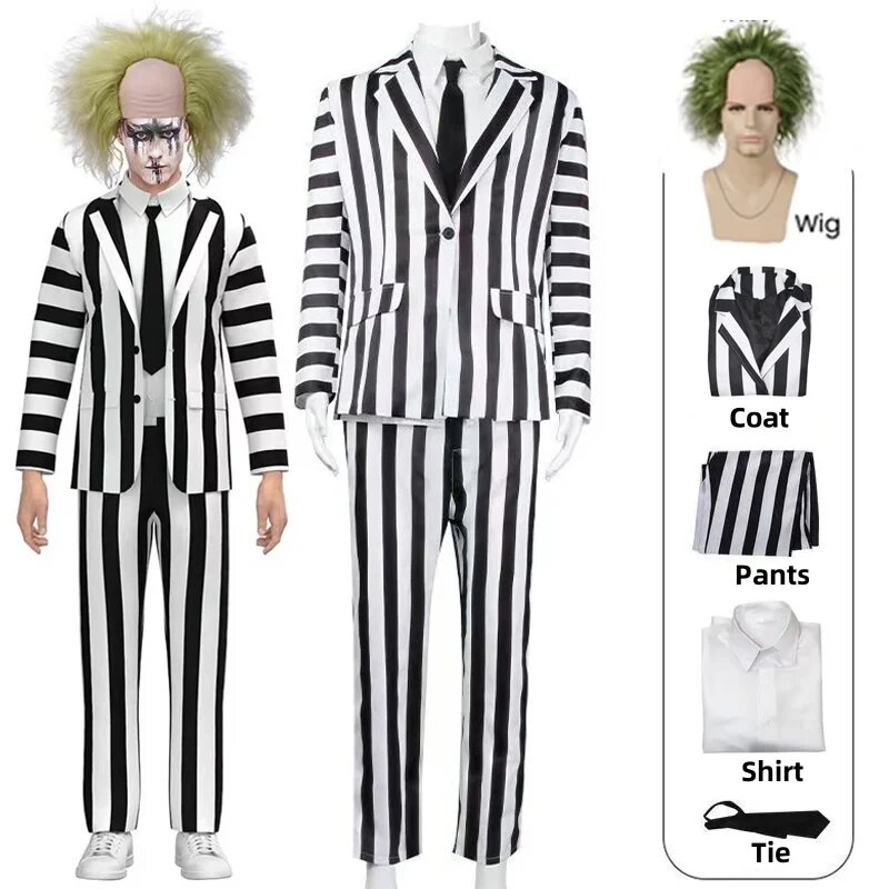Парик мужской зеленый, Wig Only (one size)