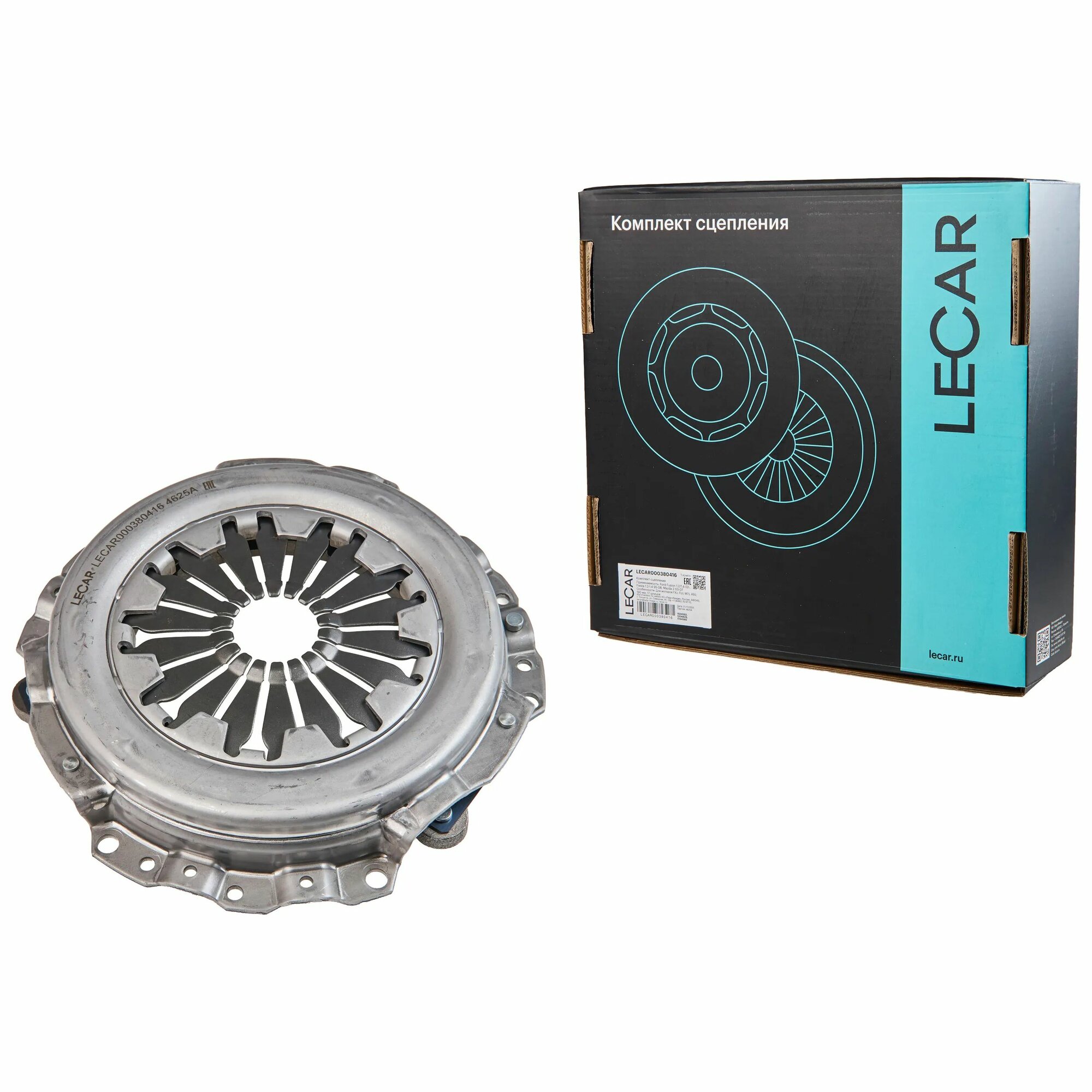Комплект сцепления LECAR000380416 для Ford Fusion 1.2,1.4 02-, Fiesta 1.2-1.4 95-08; Mazda 2 03-07
