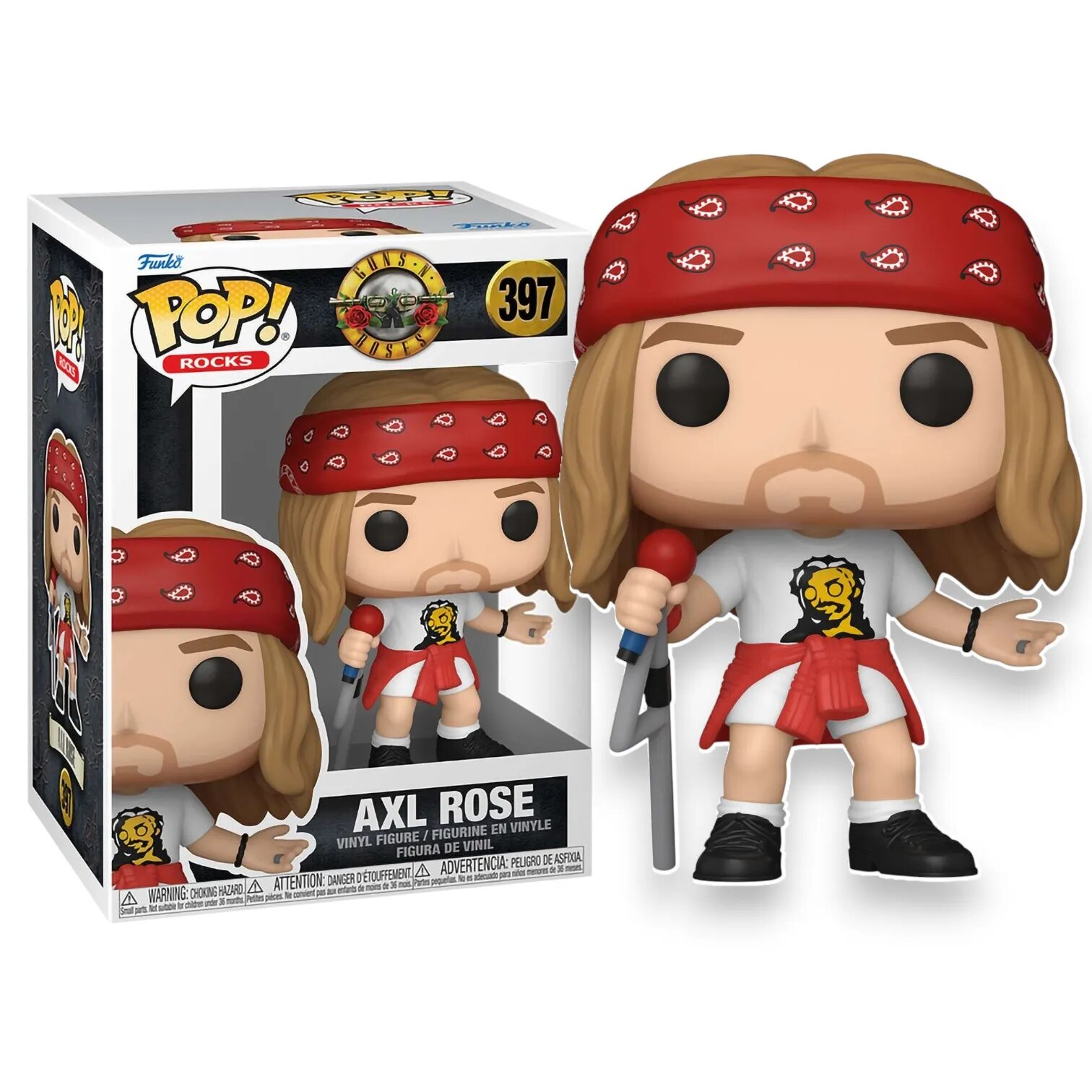 Фигурка Аксл Роуз "Axl Rose with Red Bandana Guns N Roses" от Funko POP! 397