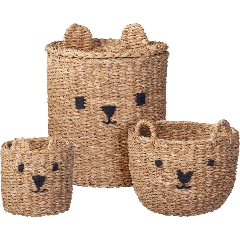 Корзина для хранения Kids Collection Joy мишки с ушками, 3 шт