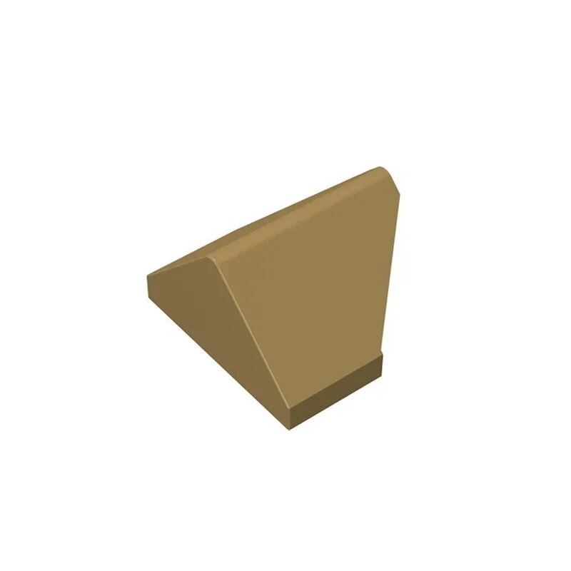 Бежевые блоки EKBricks 2x1, наклон 45°, цвет 034