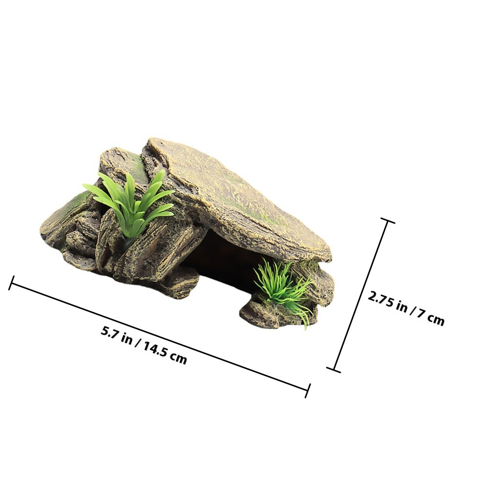 1Pc Украшение Для Аквариума Из Полимера Имитация Террасы Для Рептилий 14.50X8.00X7.00Cm