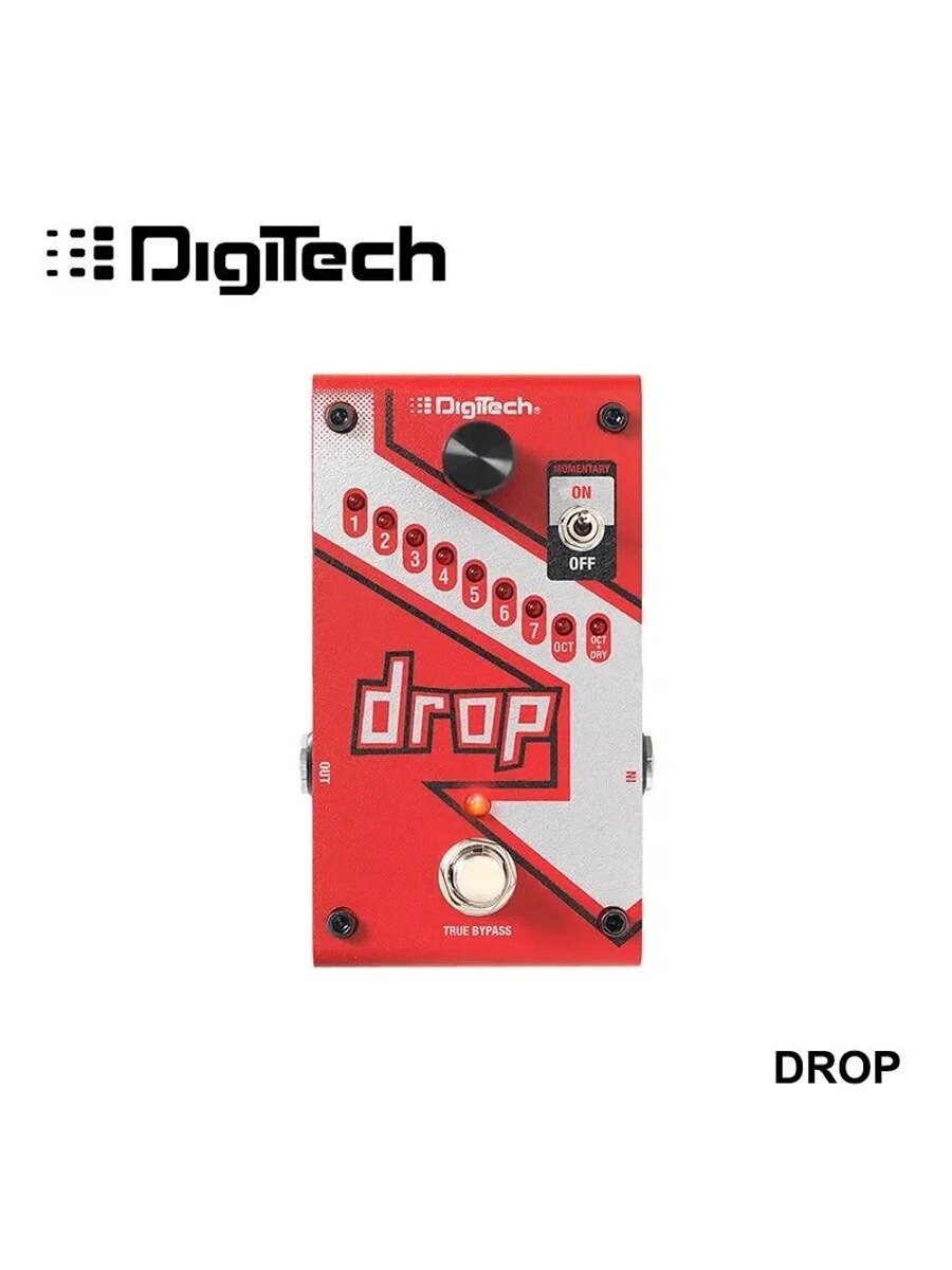 Digitech Drop Педаль эффектов для электрогитары, Цвет красный