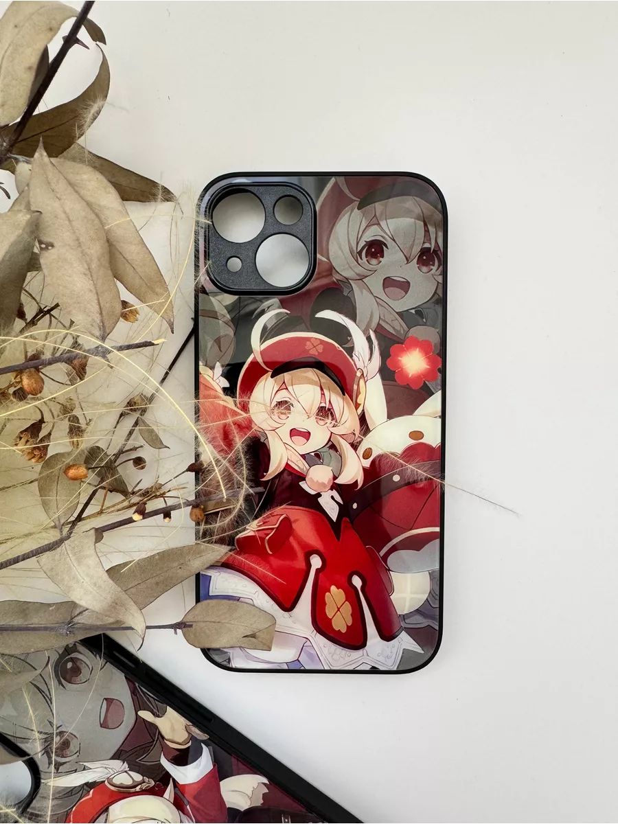 Чехол-Накладка Кли Геншин Импакт для смартфона Apple iPhone 13, материал силикон, защита камеры