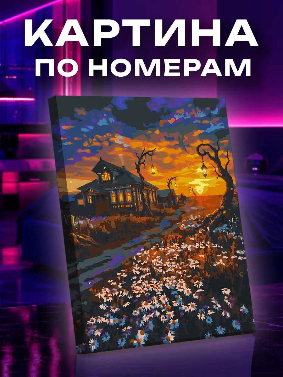 Картина по номерам Домик в деревне