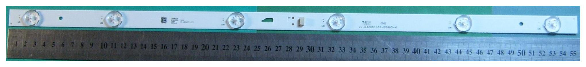 Подсветка LED 555мм 6 линз Светодиодная планка для подсветки ЖК панелей JL. D32061330-004AS-M (555 мм, 6 линз)