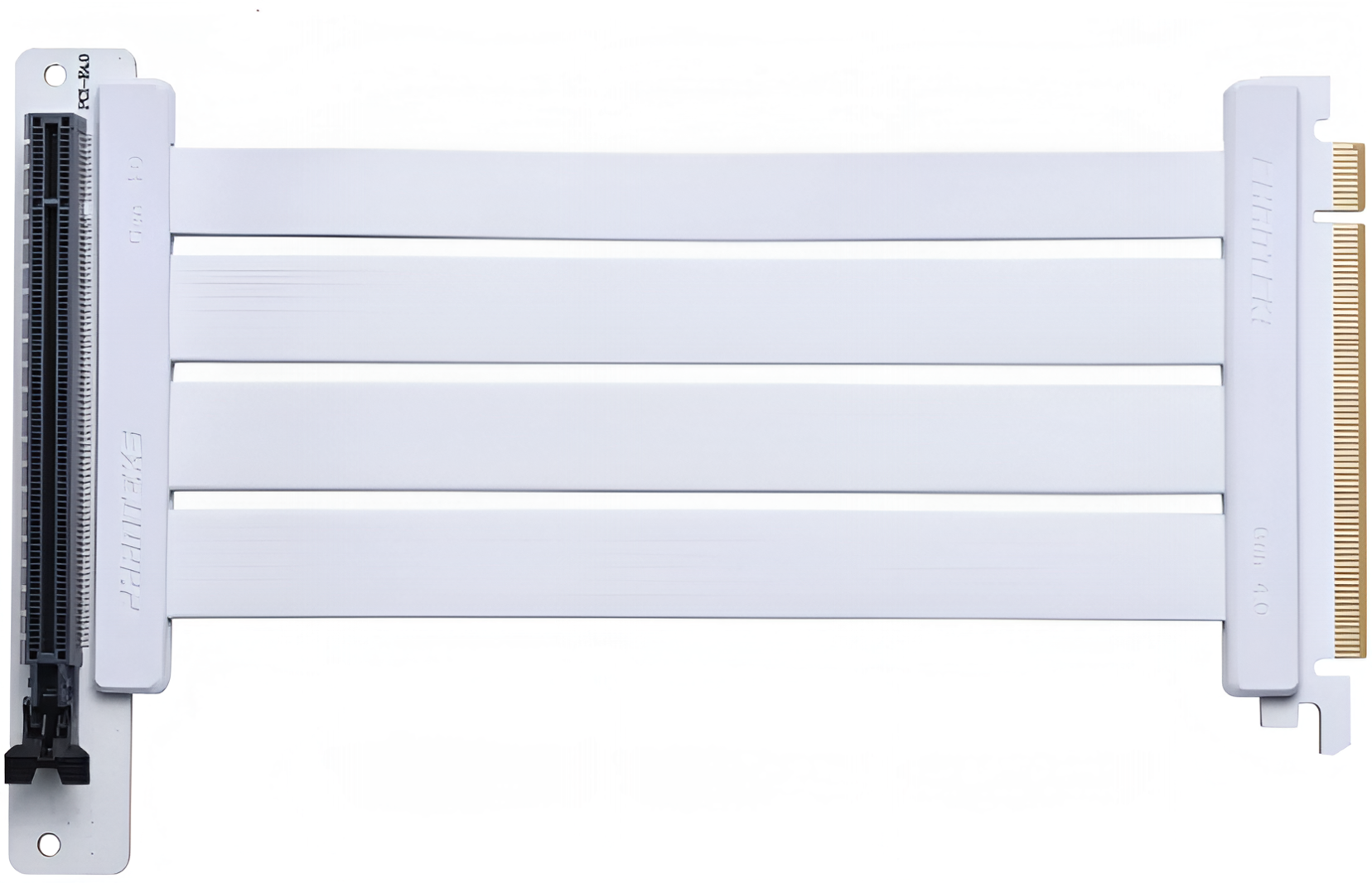 Райзер-кабель для вертикальной установки видеокарты PHANTEKS Flat Line Gen 4.0 White (PH-CBRS4.0_FL30_WT01_RU)