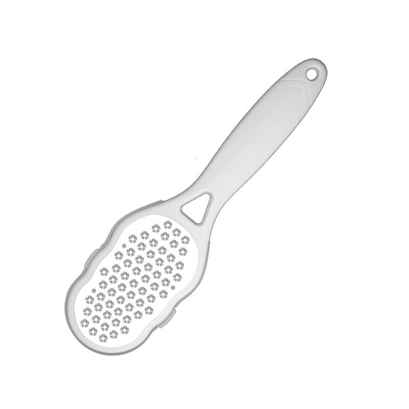 Пилка для стоп из нержавеющей стали с ручкой и защитным экраном, 8.27×2.68 дюйма, белый
