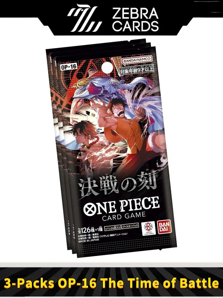 Ван Пис One Piece Card Game OP-16 The Time of Battle коллекционные игровые карточки(Японская версия)
