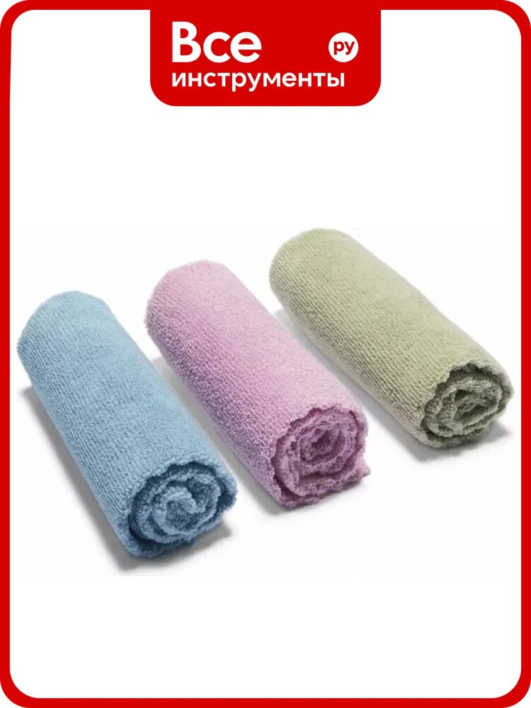 Салфетка Vileda из микрофибры 100% Эко 3 шт 168310/2