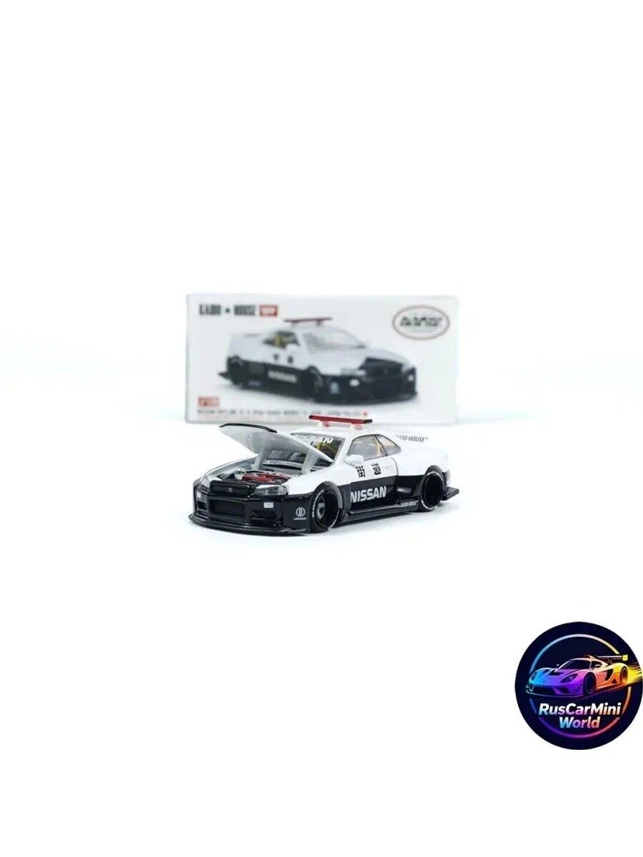 Kaido House MINI GT 1:64 Nissan GTR R34 Модель автомобильного сплава