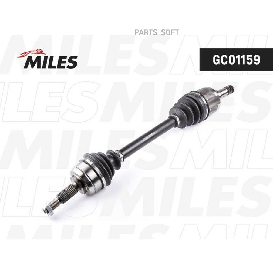 Привод в сборе передний левый RENAULT DUSTER 4x4 (GKN 305931) GC01159 от официального дистрибьютора, MILES, артикул GC01159