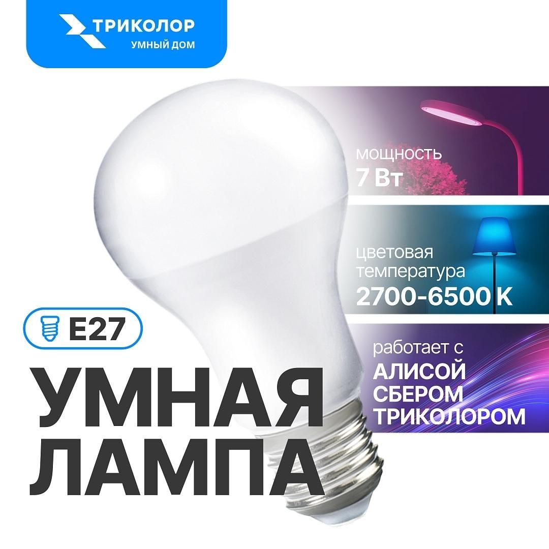 Умная лампочка Триколор GS BDHM8E27W70-I1