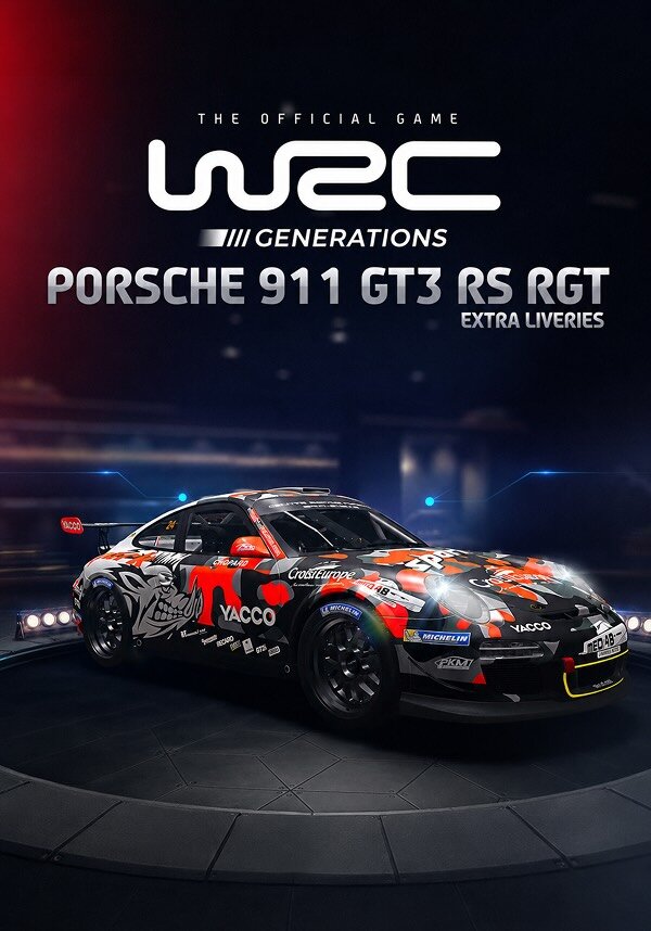 WRC Generations - Porsche 911 GT3 RS RGT Extra liveries DLC, Остальной мир