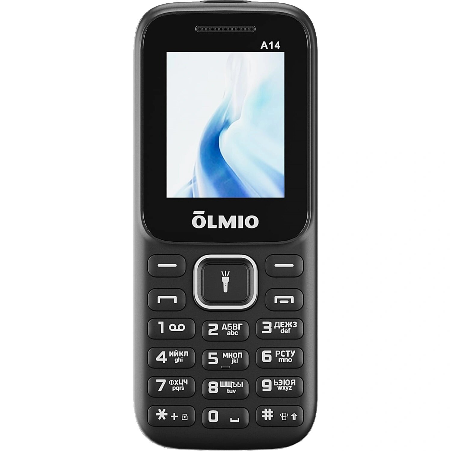 Olmio Мобильный телефон Olmio A14 чёрный (48142)