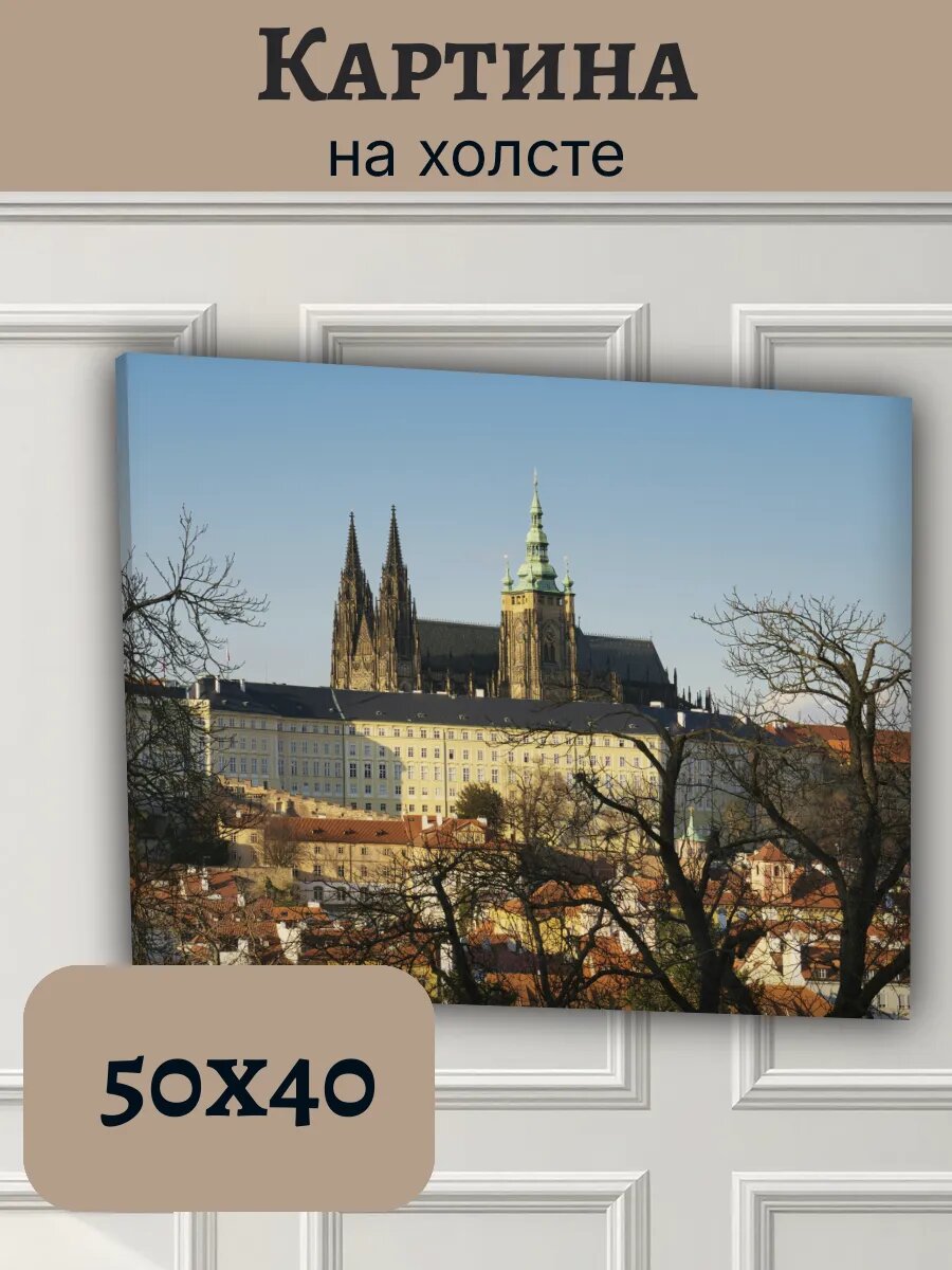 Картина Чехия Czech Европа 40x50 пражский град