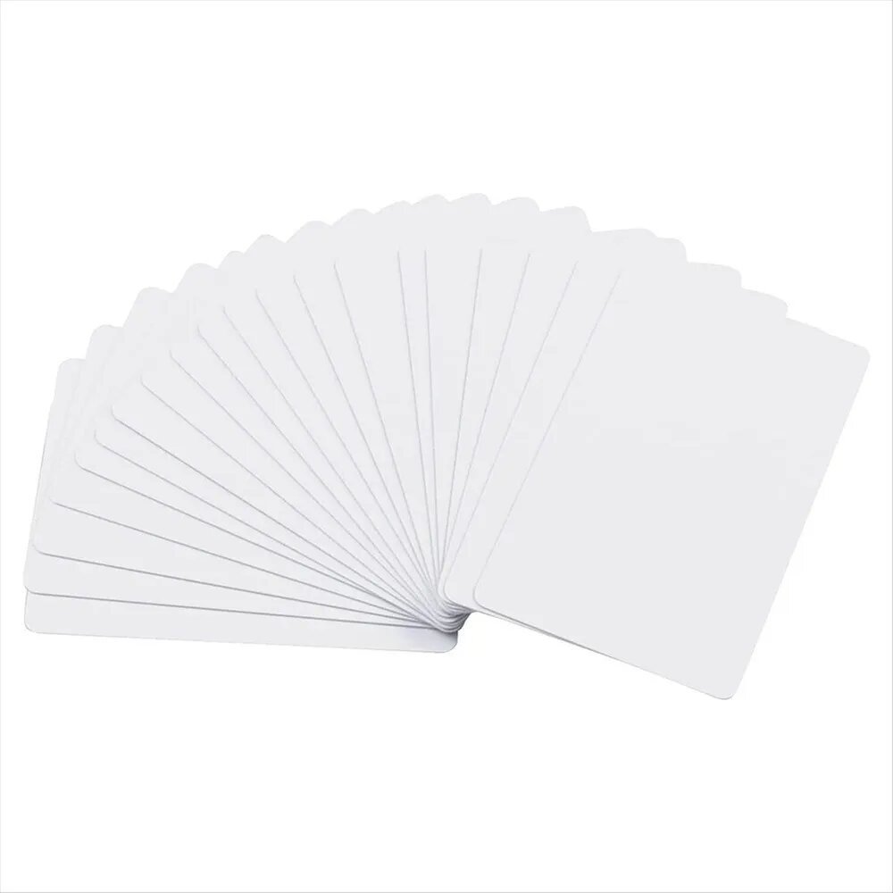 Двадцать шт "Premium Blank PVC Cards." CR80 30Mil / Белые пластиковые карты высокого качества для принтеров Photo ID