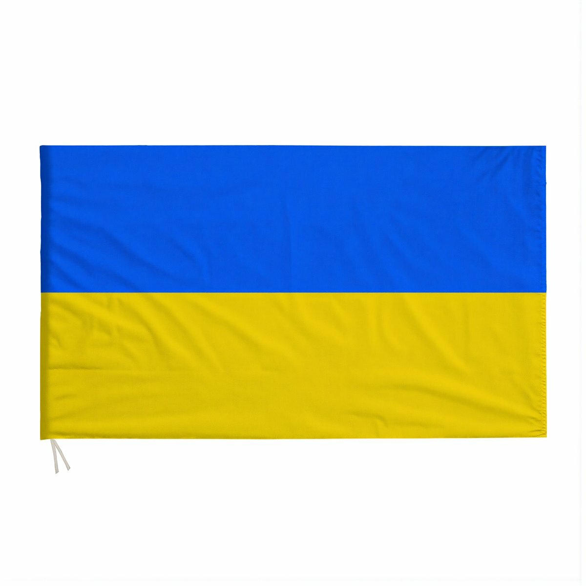 Флаг для помещений и улицы с символикой Украины тризуб размер 90х150 см из прочной ткани подходит для быстрой установки на флагшток разные праздничные события, Флаг Украины темно-синего цвета с ремням