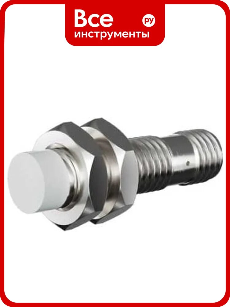 Индуктивный датчик Prompower kt112-d08pa-ds1250-ta, латунь, незаподлицо, м12, 8 мм, pnp-но, разъём м12 KT112D08PADS1250TA