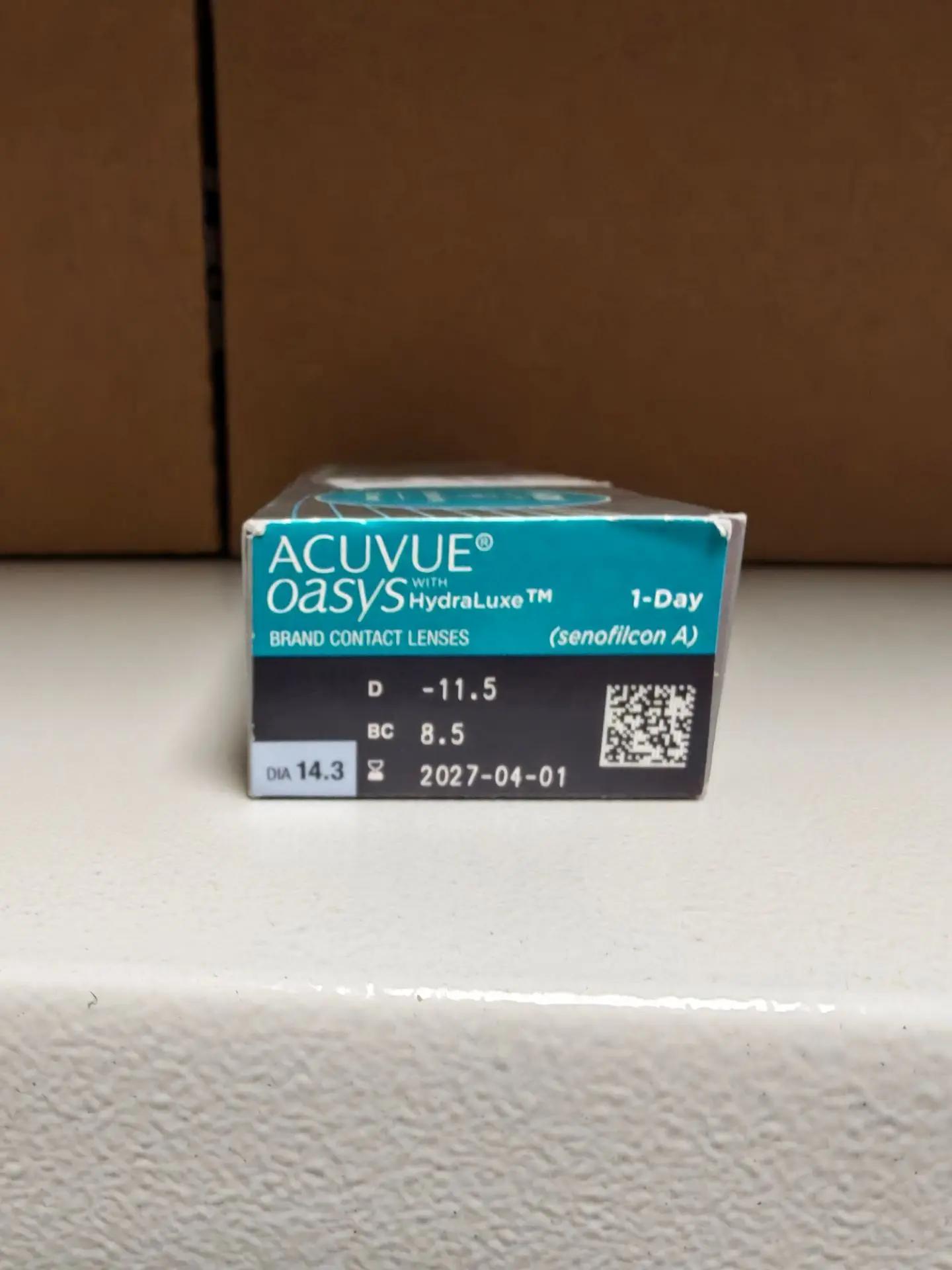 Контактные линзы Acuvue Oasys 1-Day with HydraLuxe 30 линз R 8,5 -11,50