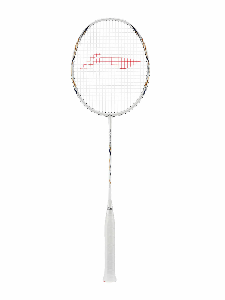 Ракетка для бадминтона Li-Ning Bladex 500 4U с натяжкой, White, 4U/6G