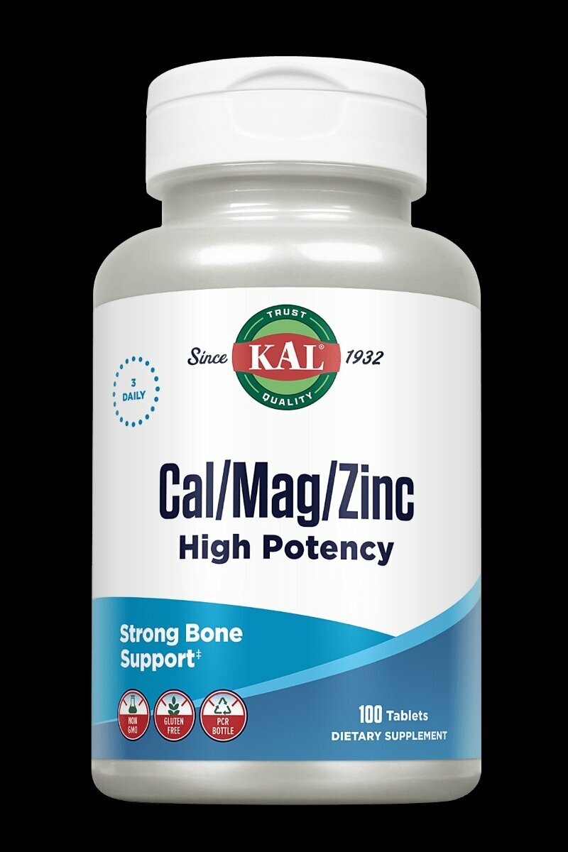 Cal/Mag/Zinc Kal N100 — кальций, магний и цинк для крепких костей и здоровья организма