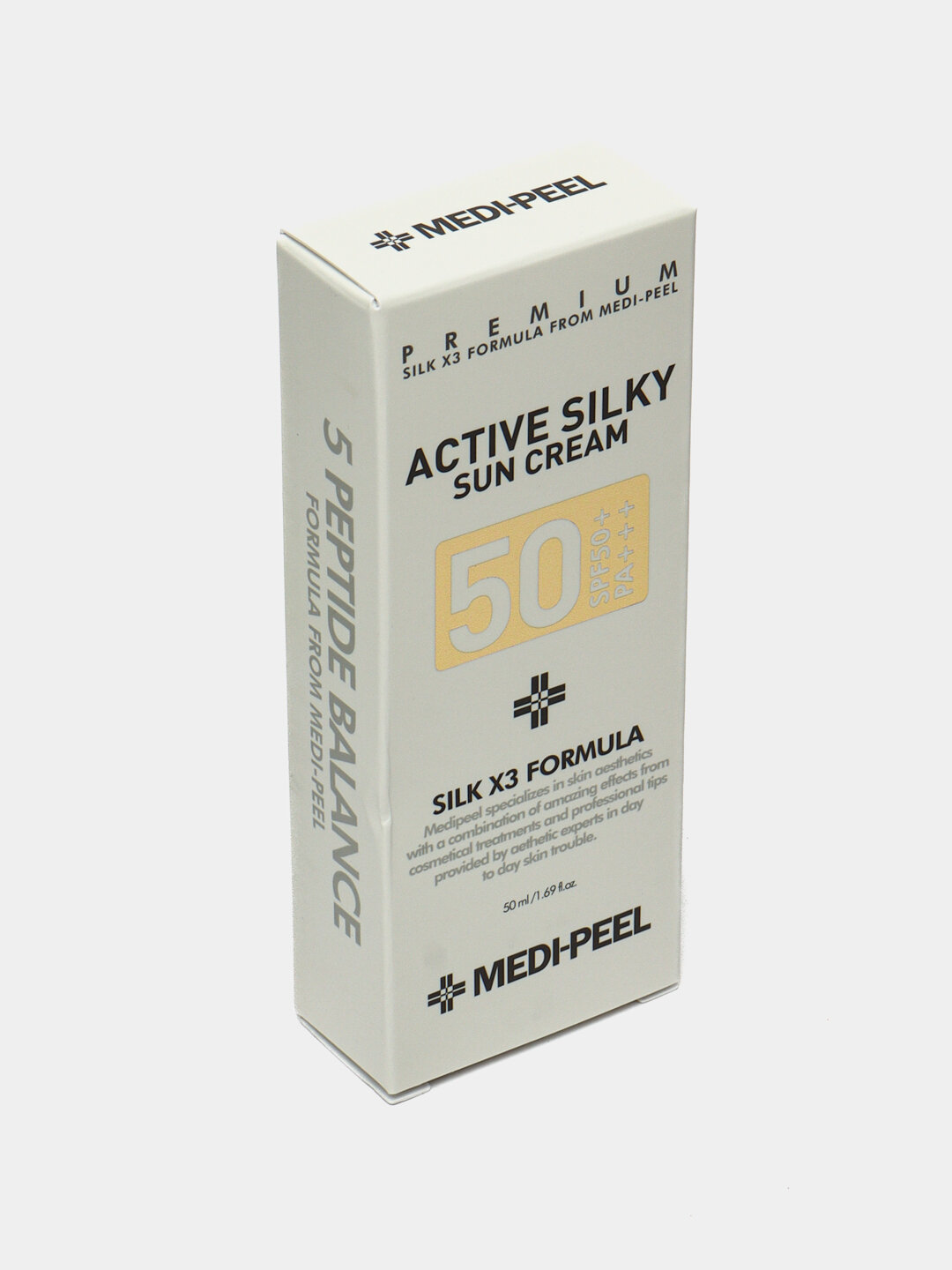 Крем солнцезащитный для лица MEDI-PEEL Active Silky Sun Cream SPF 50+, 50 мл — фото 1