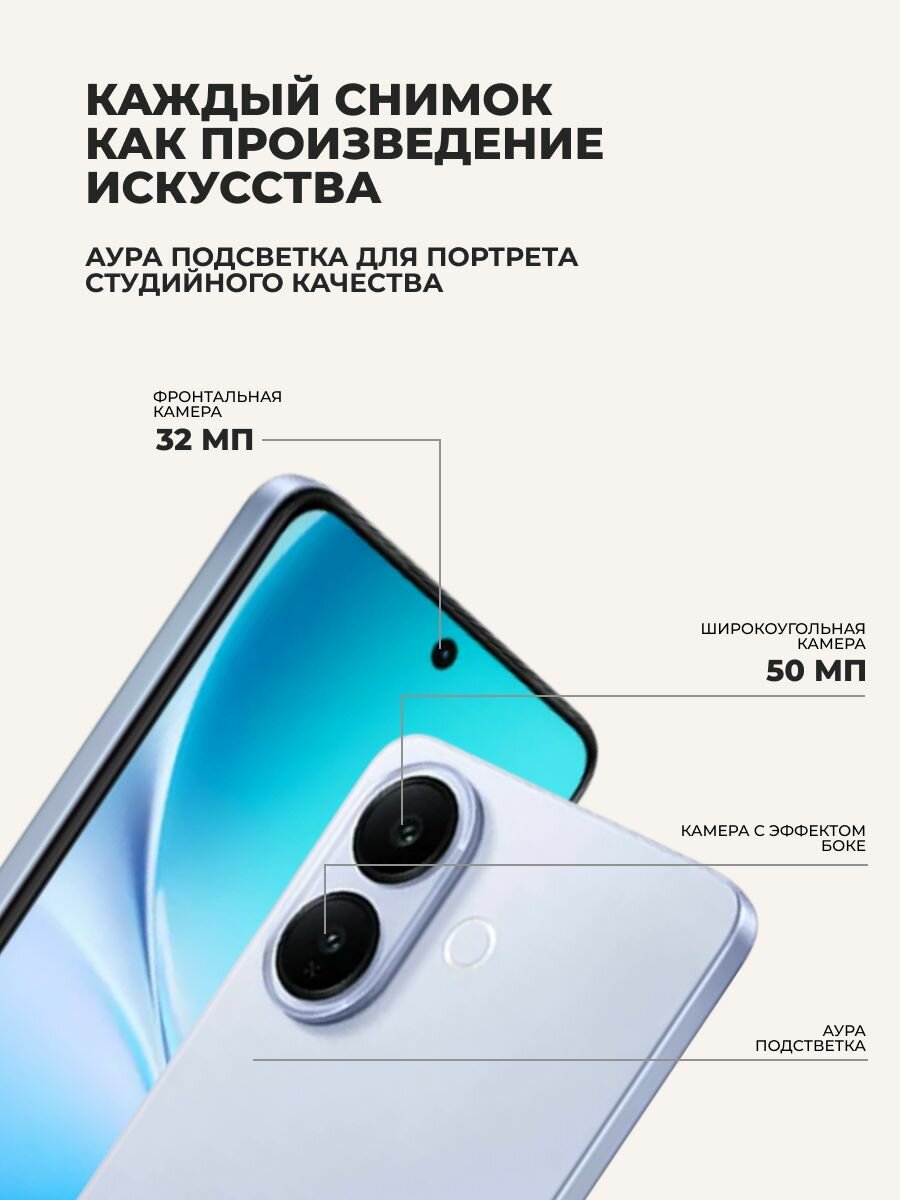 Смартфон Vivo V60 Lite 8/128GB Blue — фото 1