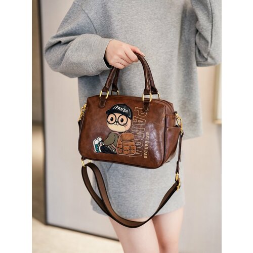 Сумка кросс-боди BeiBaoBao, фактура матовая, гладкая, коричневый