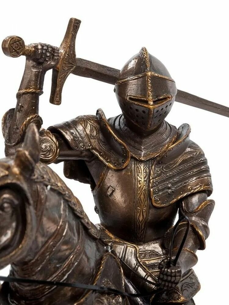 Статуэтка Рыцарь на коне, размер 26*9*28см, , материал полистоун — фото 1