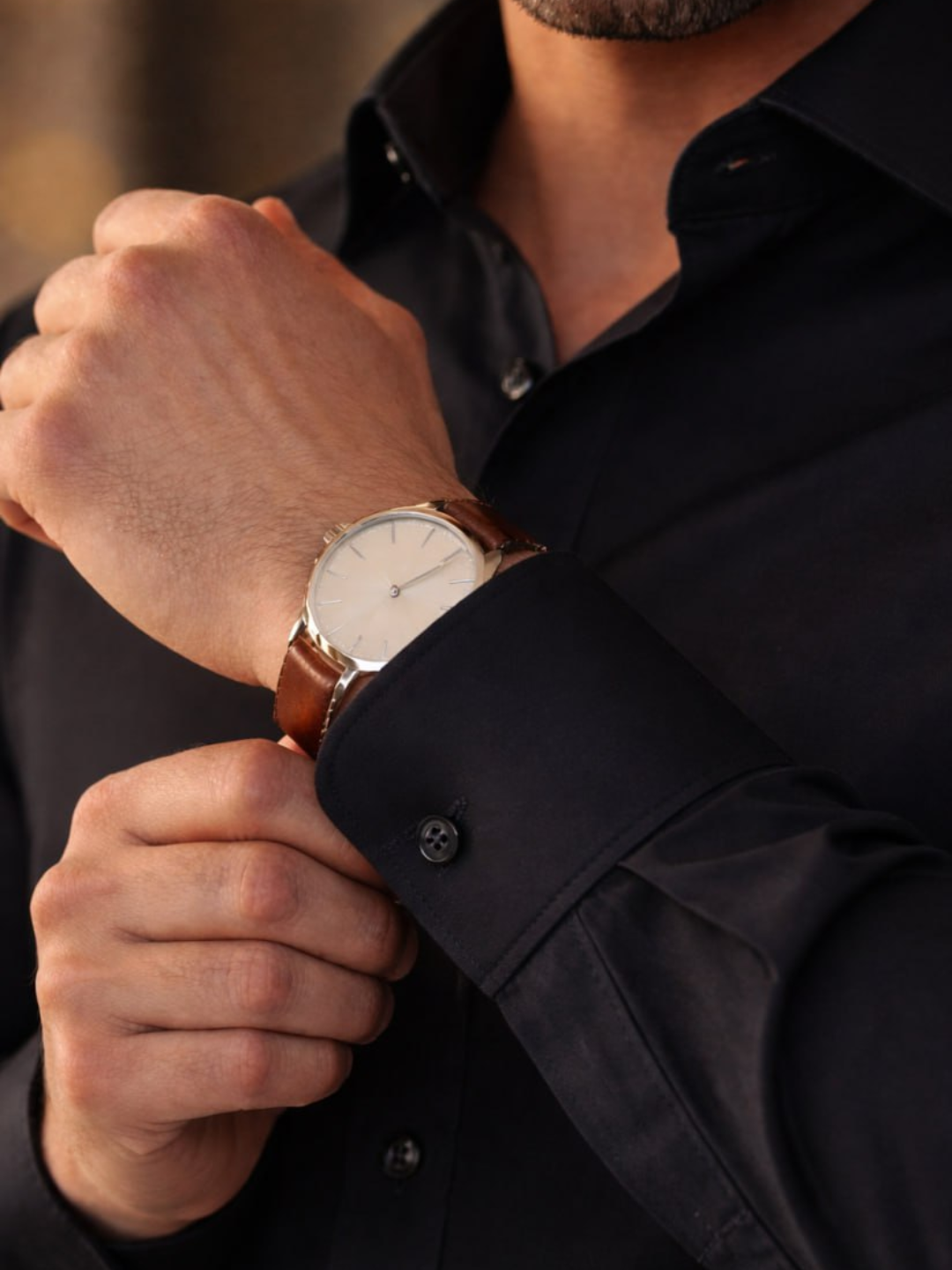 Рубашка  1, размер L, черная — фото 1