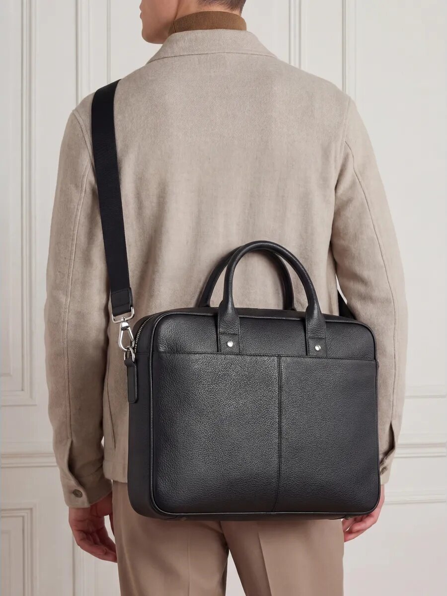 Сумка FAUSTINI, фактура зернистая, черный — фото 1