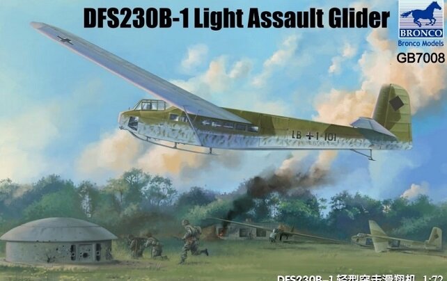 GB7008 Bronco Models Планер DFS230B-1 Light Assault Glider 1/72