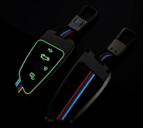 Изображение товара Противоударный чехол MyPads из титана с ремешком для смарт ключа BMW серий 1,2,3,4,5,7,8, X1, X2, X3, X5, X6