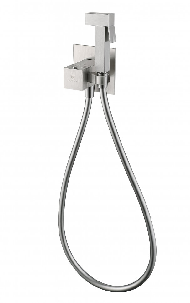 Гигиенический душ со смесителем GROCENBERG GB008 с термостатом Никель