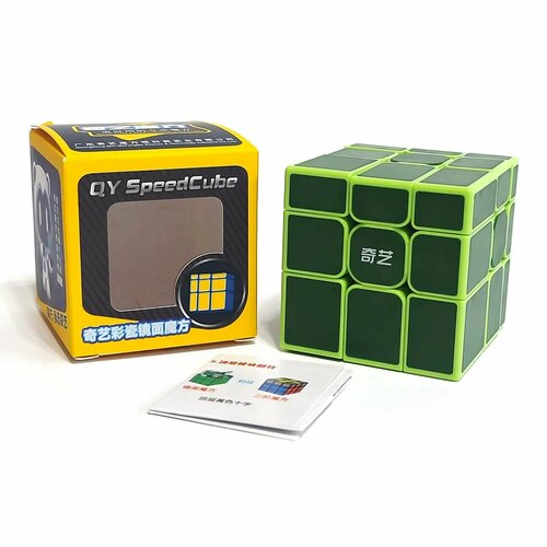 фото Кубик рубика зеркальный qiyi (mofangge) mirror 3x3 tiled (green) qiyi mofangge