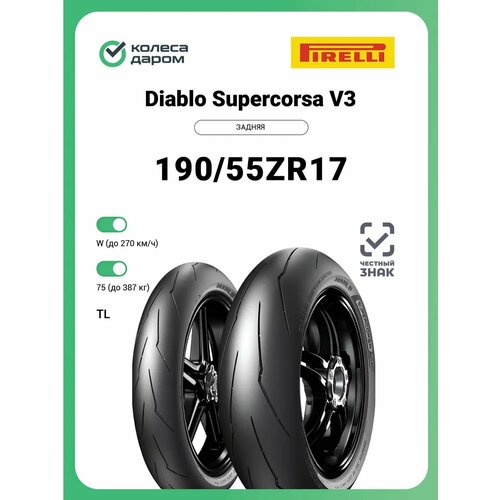 фото Diablo supercorsa v3 190/55 zr17 75w tl задняя sp pirelli