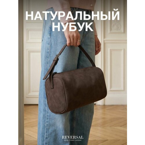 фото Сумка багет reversal, коричневый