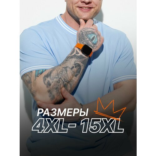 фото Поло mr. bigman, размер 7xl, голубой