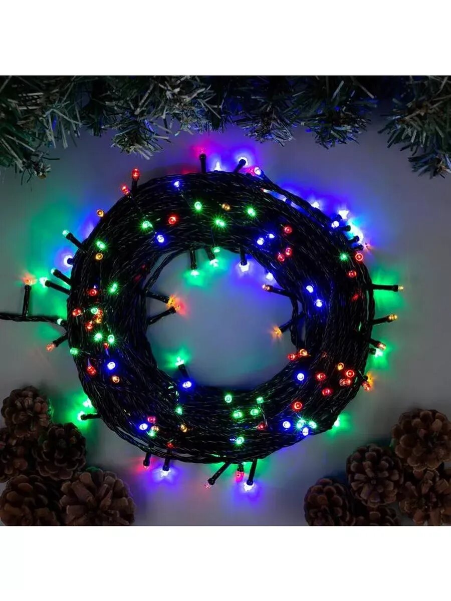 Гирлянда «Нить» 20 м, 200 LED, 8 режимов, 220 В