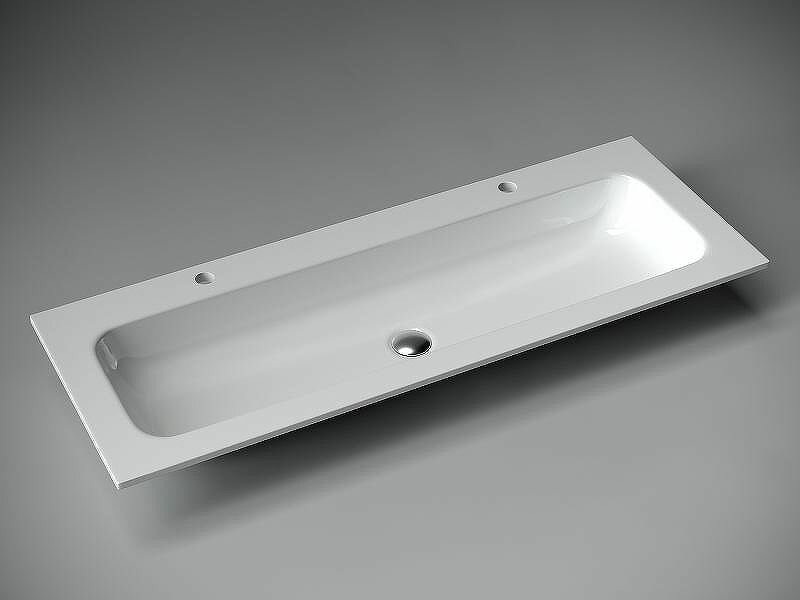 Мебельная раковина Ceramicanova Grace 121 CN7016 для двоих белая