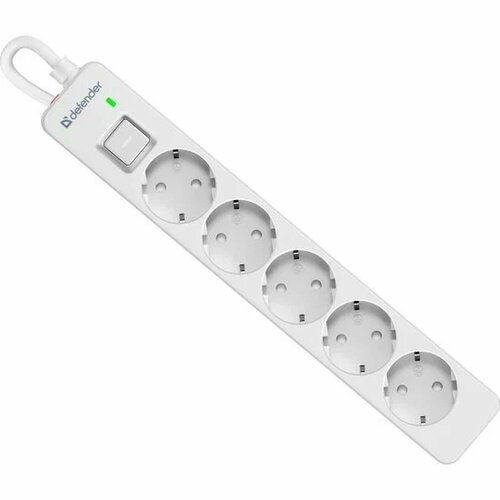 Сетевой фильтр Defender DFS 135 50 м 5 розеток белый 99432 930₽
