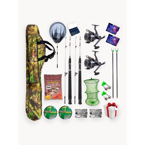 Рыболовный набор 20 в 1. Крокодил в сборе 1.8м + 1.8м для рыбалки