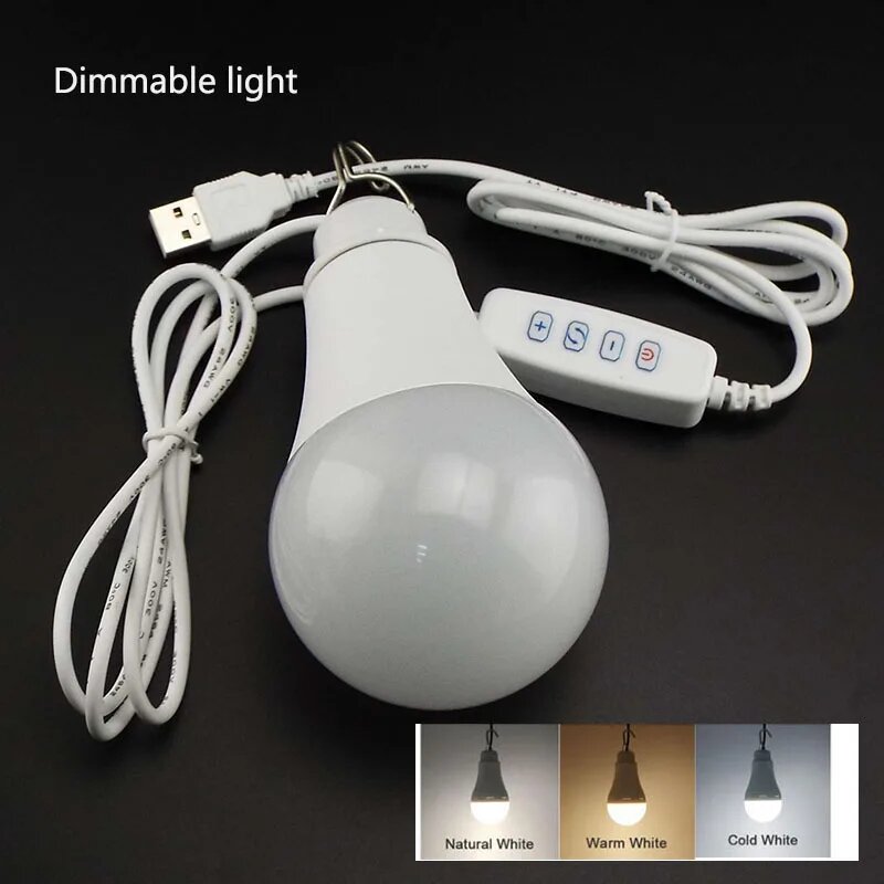 QvvCev Светодиодная лампа USB 10W dimmable