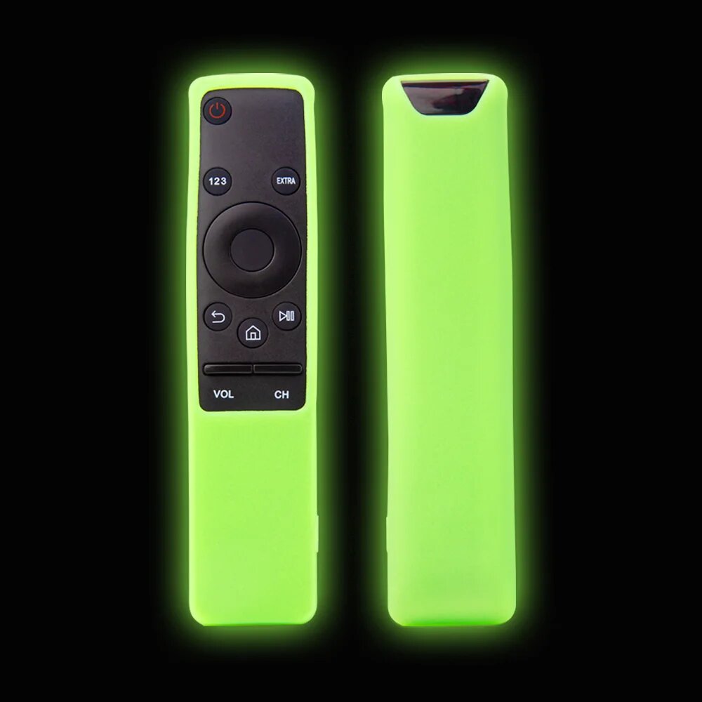 Силиконовый чехол для пульта Samsung, Зеленый, Fluorescent green