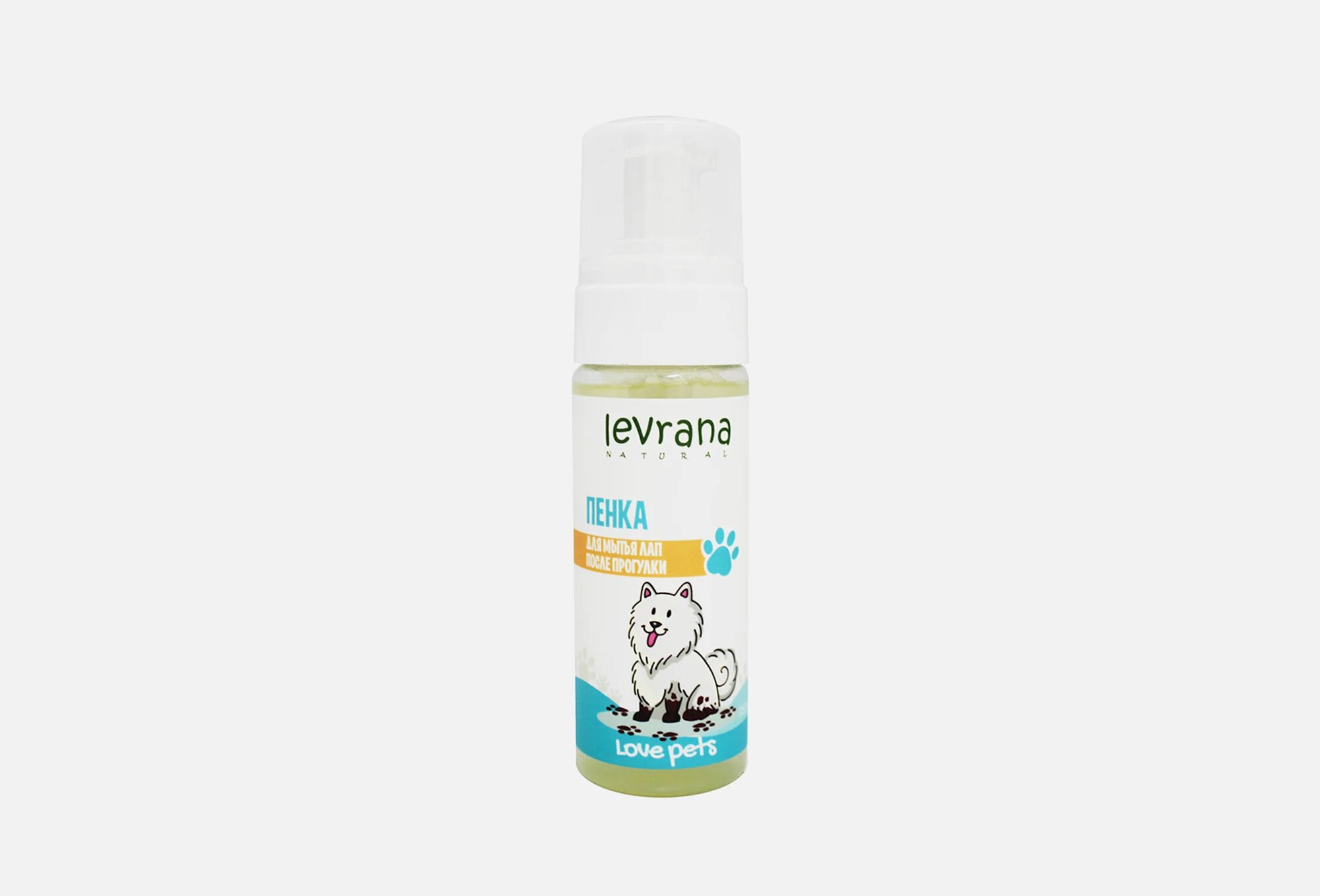 Пенка Леврана Love Pets для мытья лап после прогулки, 150мл