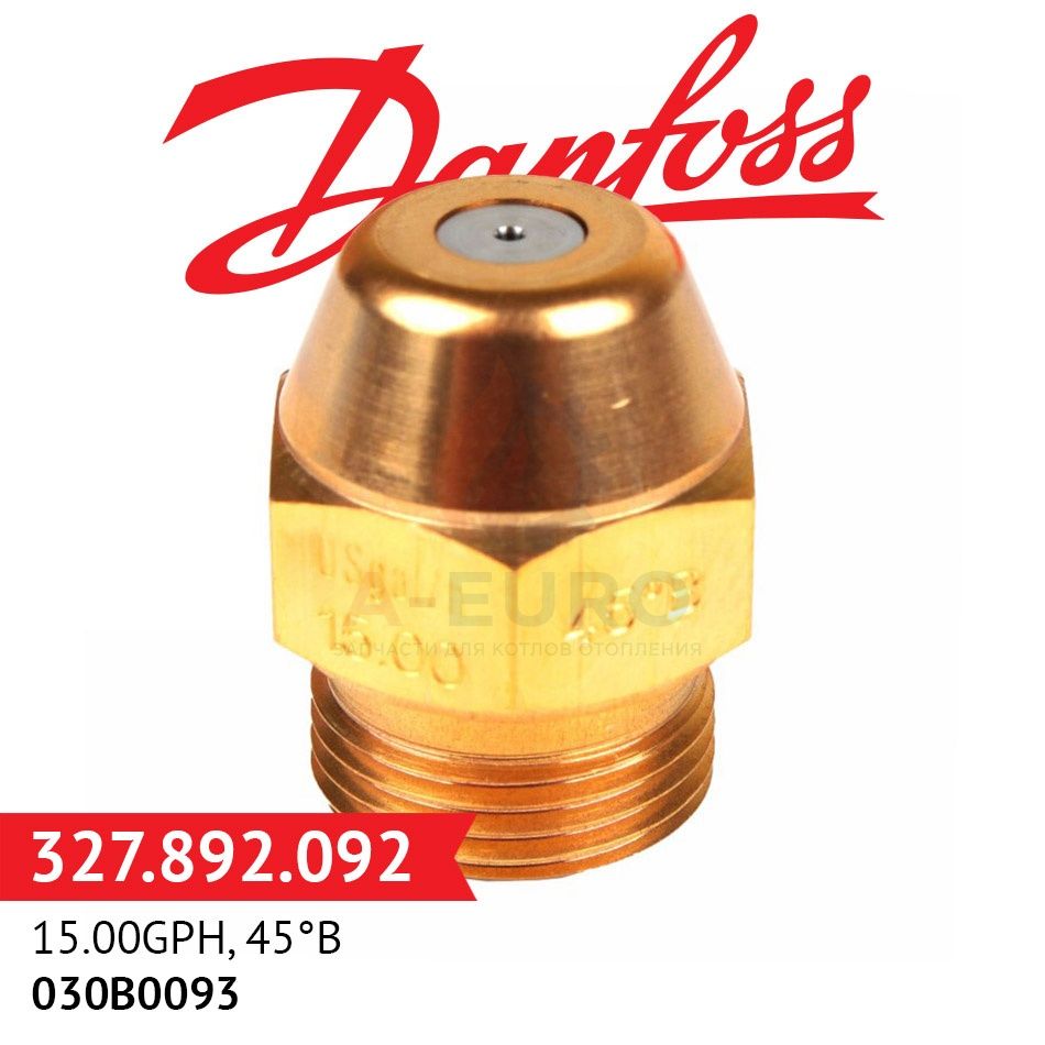 Форсунка Danfoss 15.00GPH, 45B, 030B0093