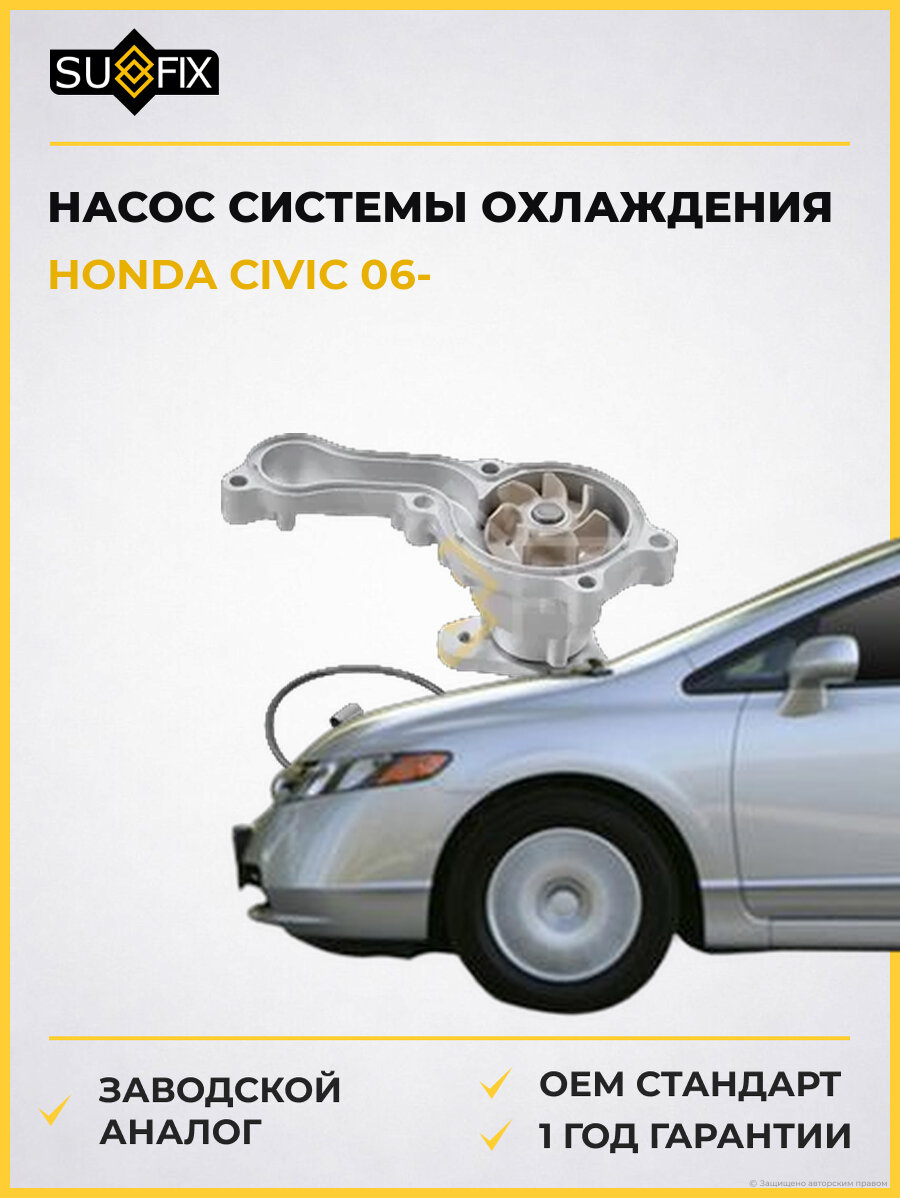 Насос системы охлаждения SUFIX FA1099 Хонда Цивик HONDA CIVIC 2006
