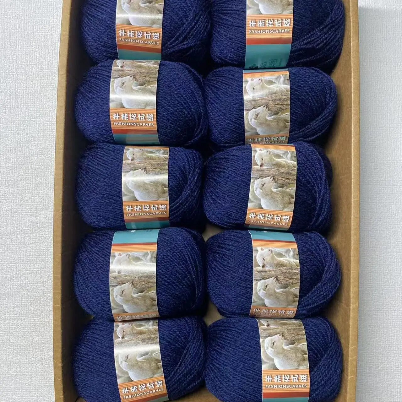 Пряжа кашемировая шерстяная, темно-синий, 228 navy blue